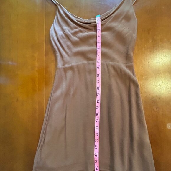 Aritzia Sundeh Brown slip dress size small - Picture 3 of 5